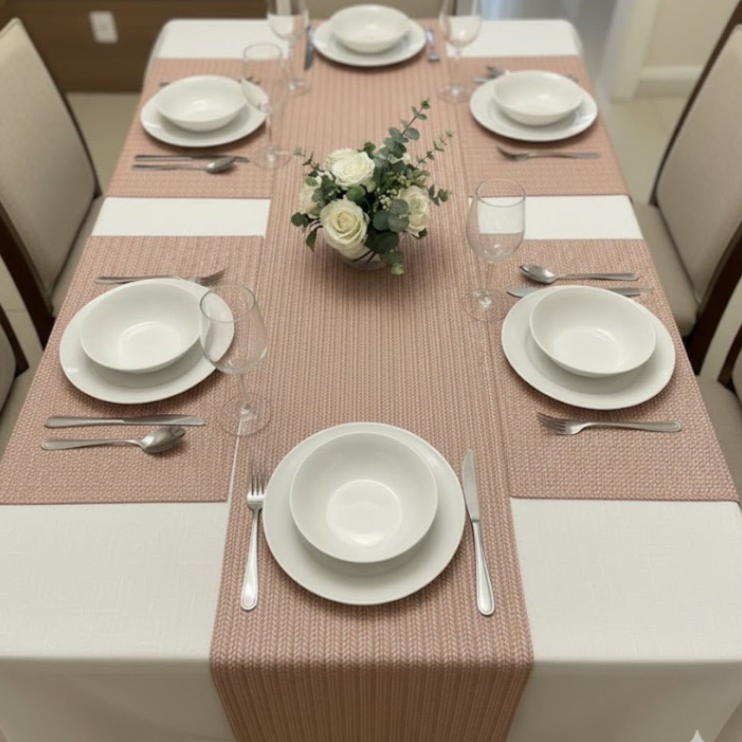6 Piece Woven Rectangular Tablemat Set