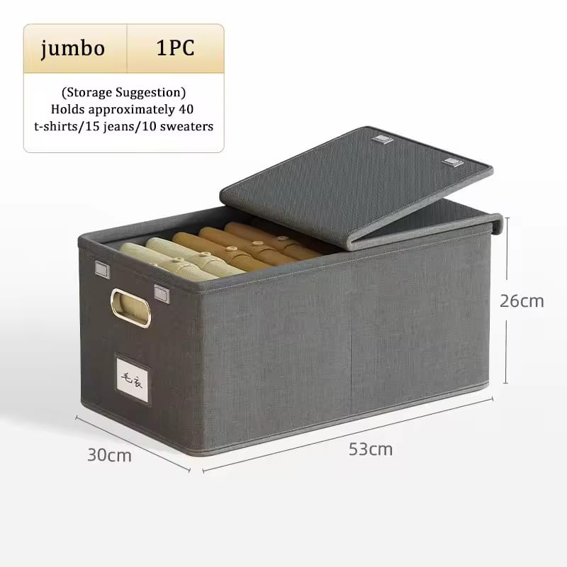 Flip lid closet organizer