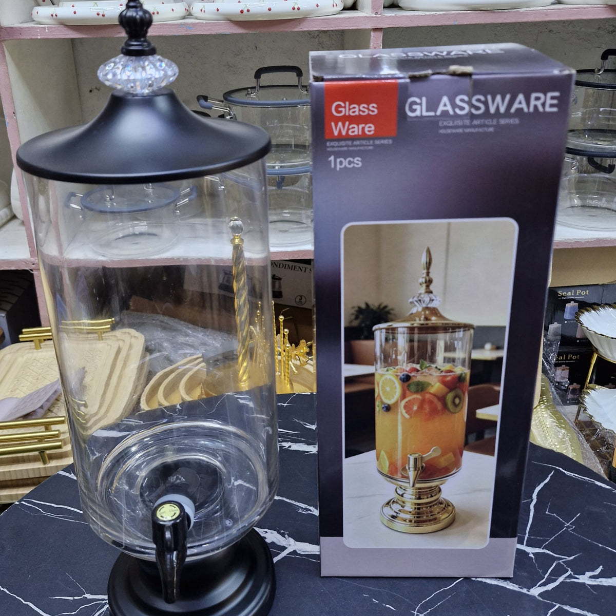 5L Glass Juice Dispenser