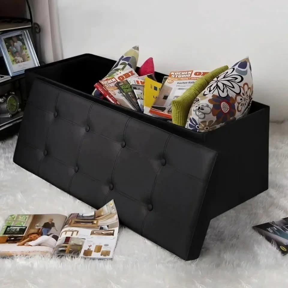 Ottoman storage box BlackNov