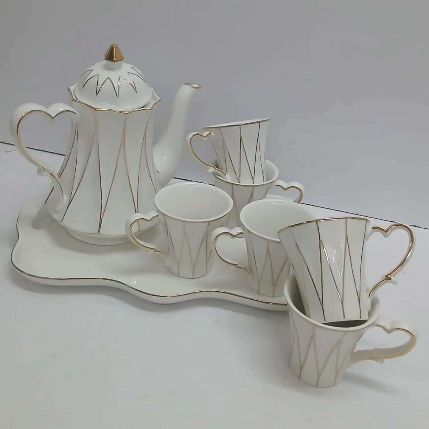 8Pc Ceramic Tea Set