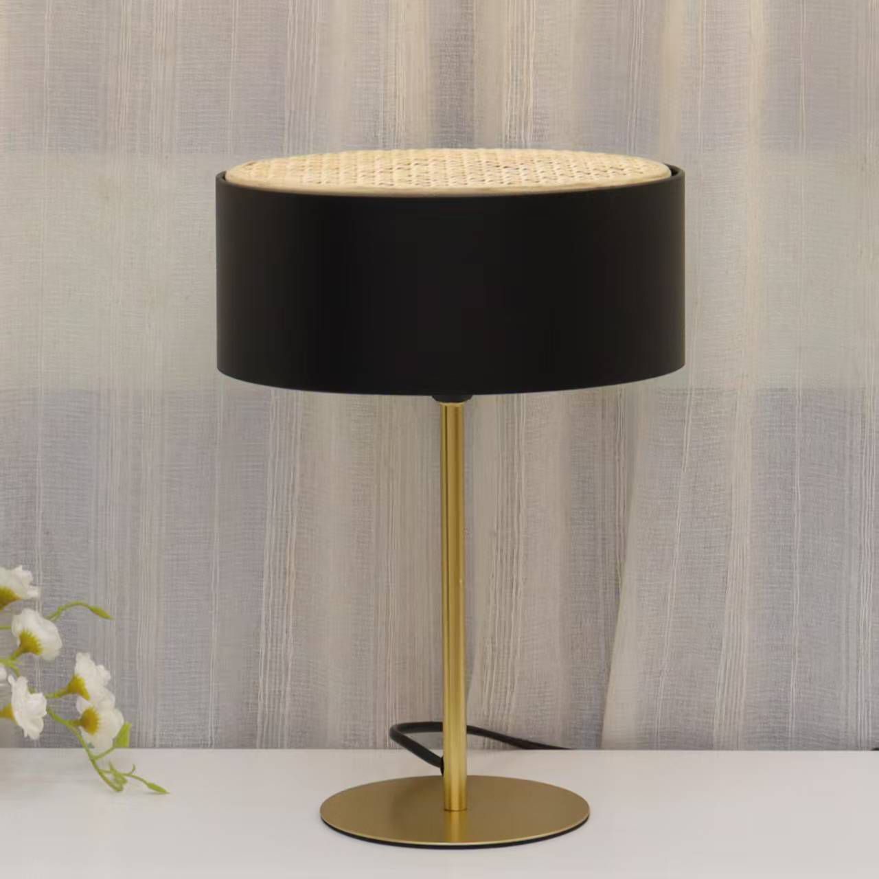Gold Base Bedside Lamp