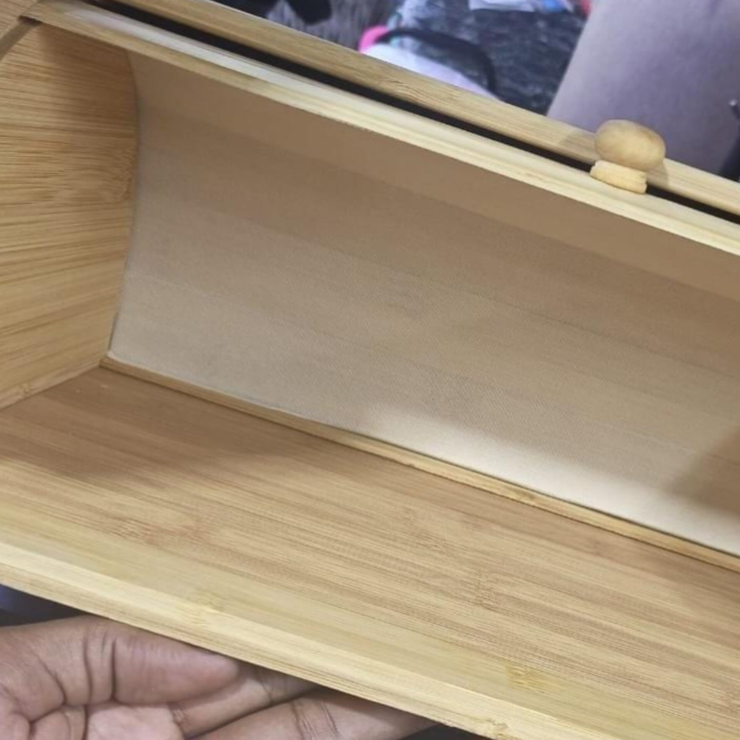 Big Size Assembled Bamboo Bread Bin