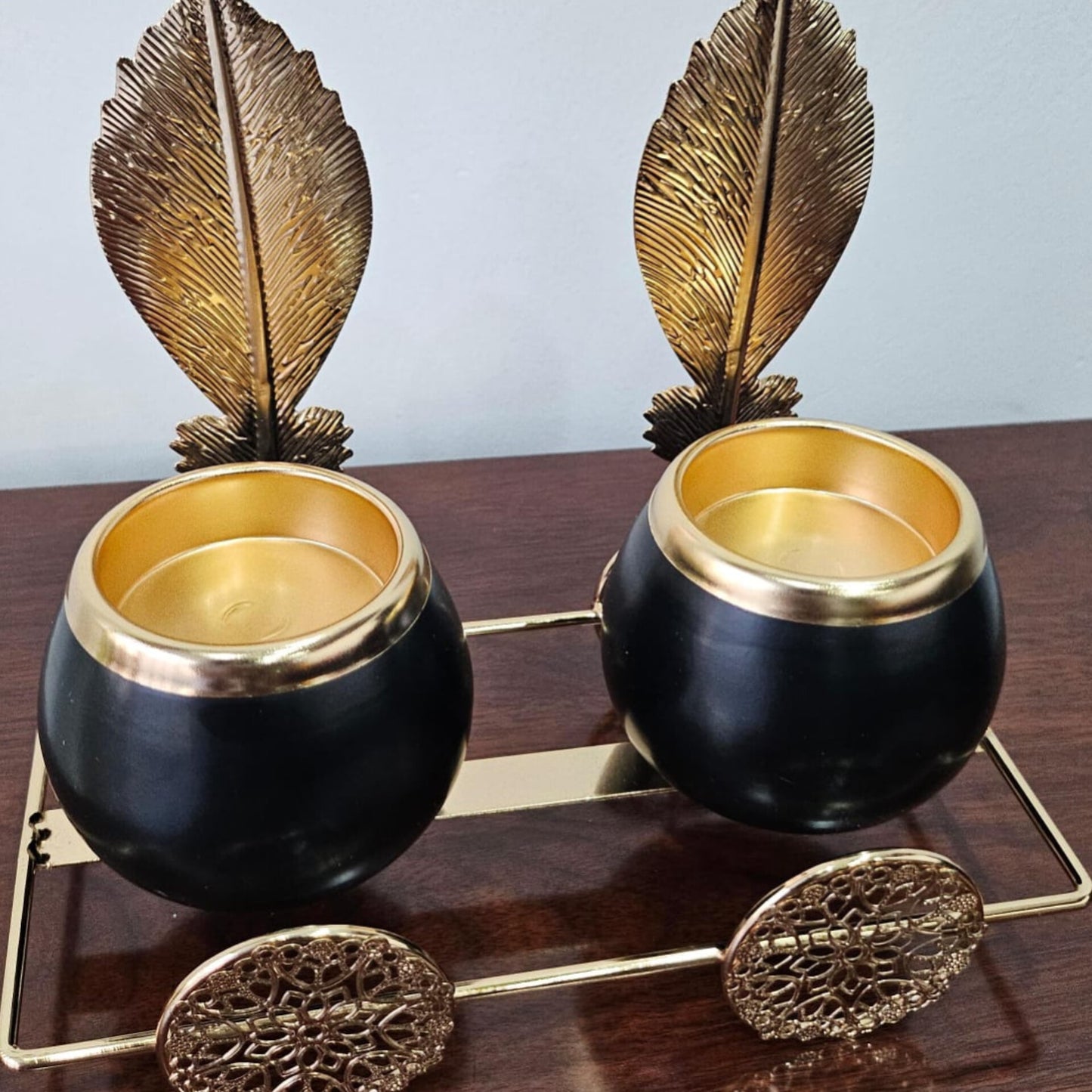 2 in 1 Ceramic Candle Holder Stand