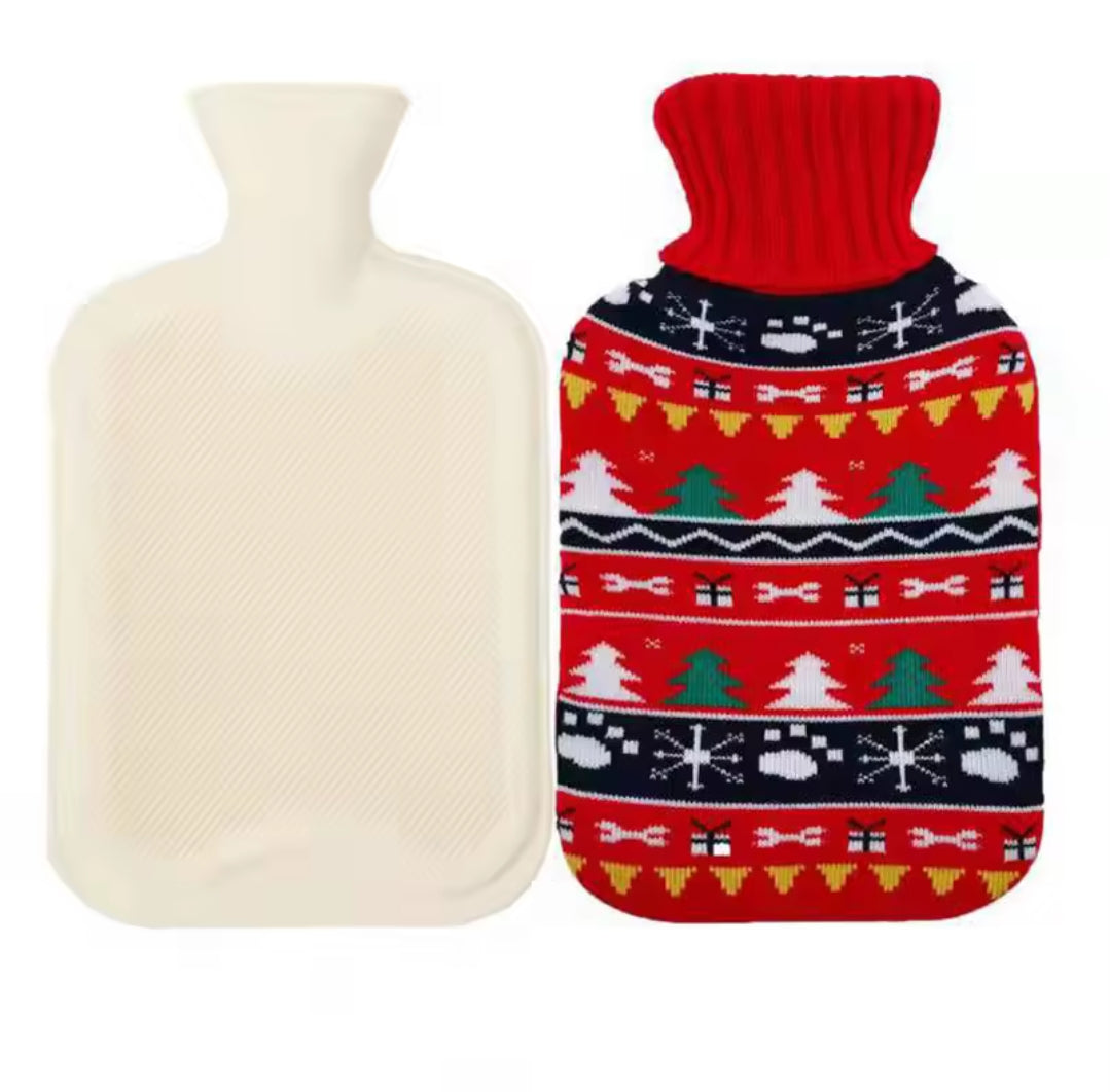 2L Christmas Hot water bottles