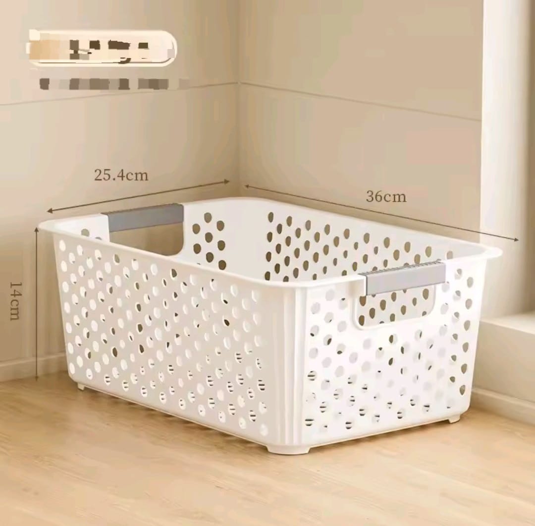 Plastic storage baskets storage containers