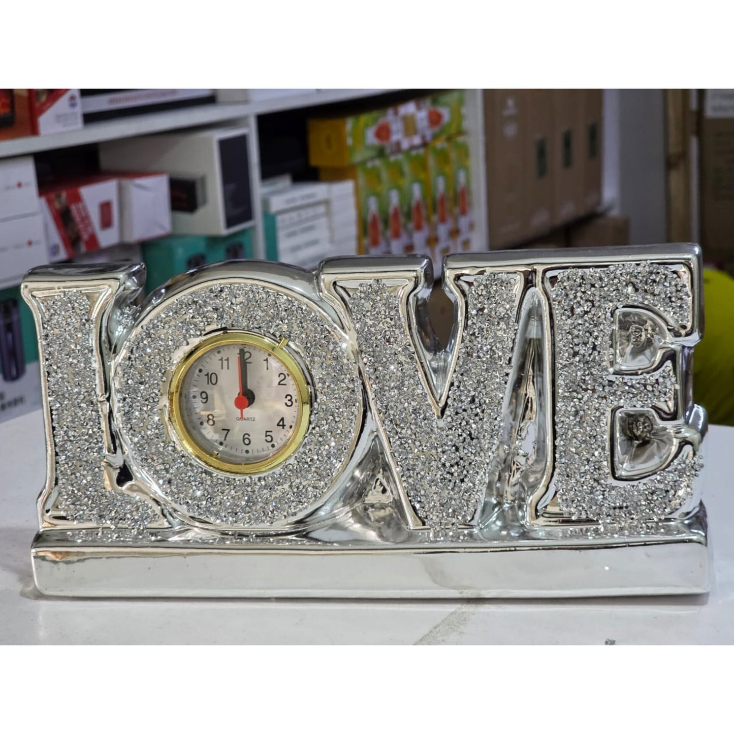 Love tabletop clock