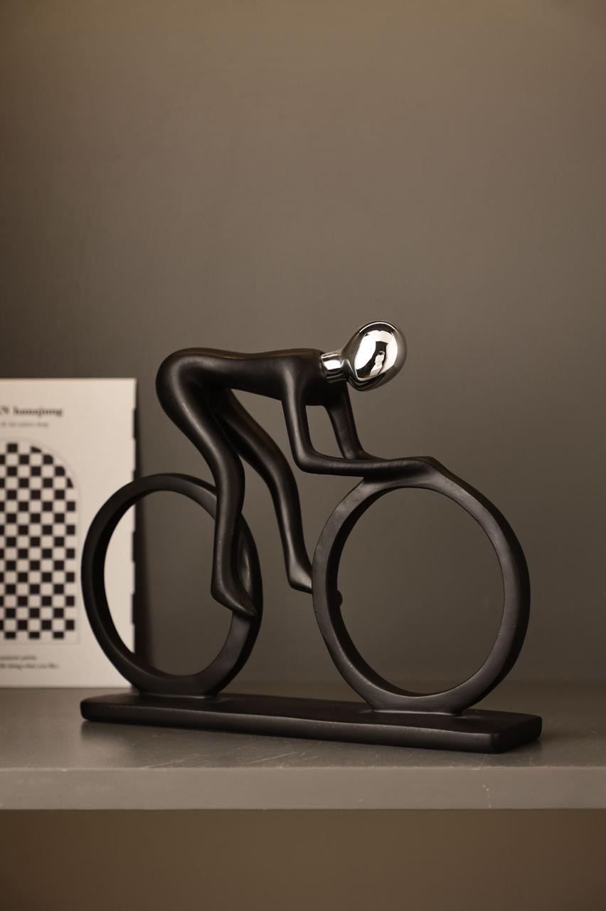 Bicycle Sculpture Ceramic Décor Piece