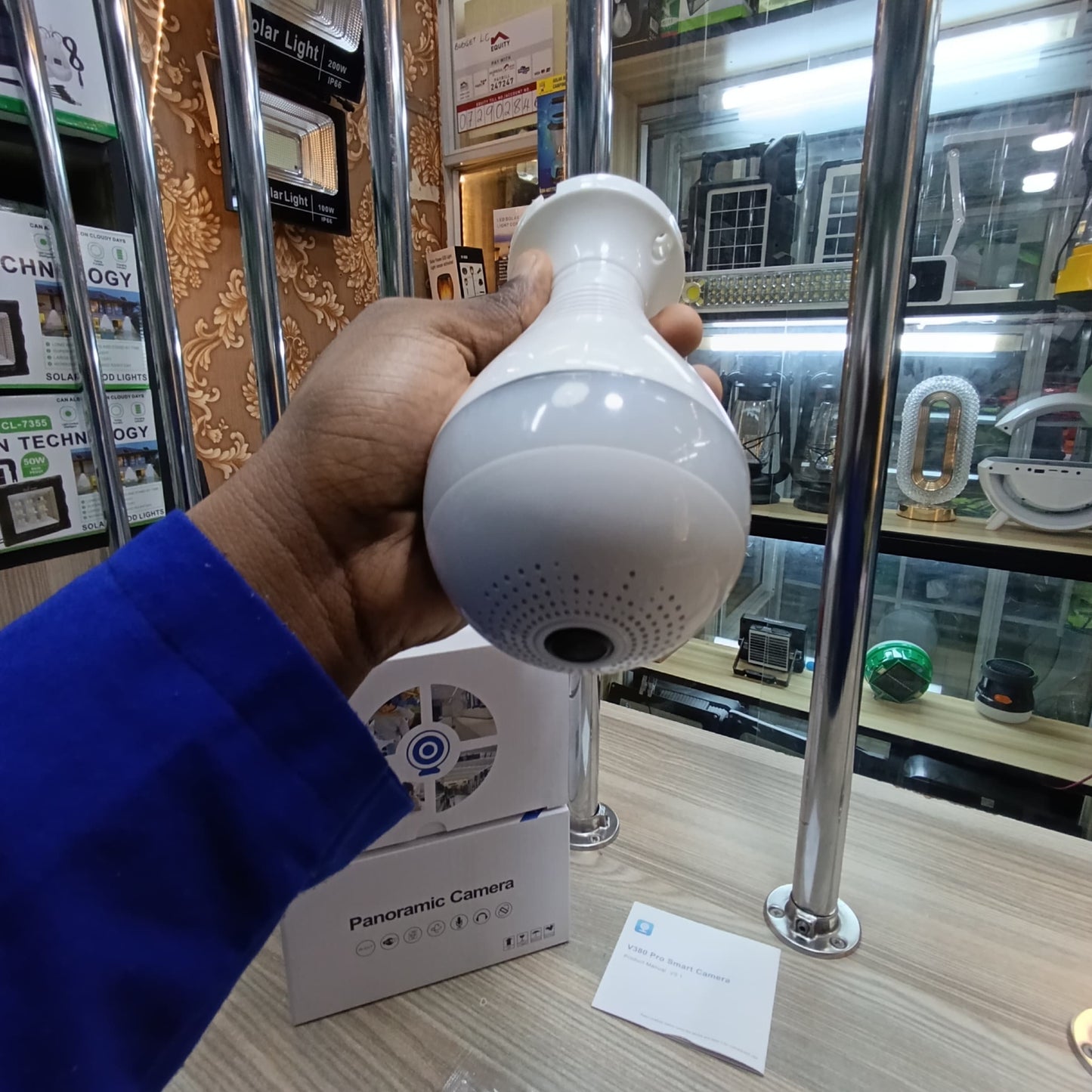 WIFI CCTV 360 Degree Panoramic Bulb Camera