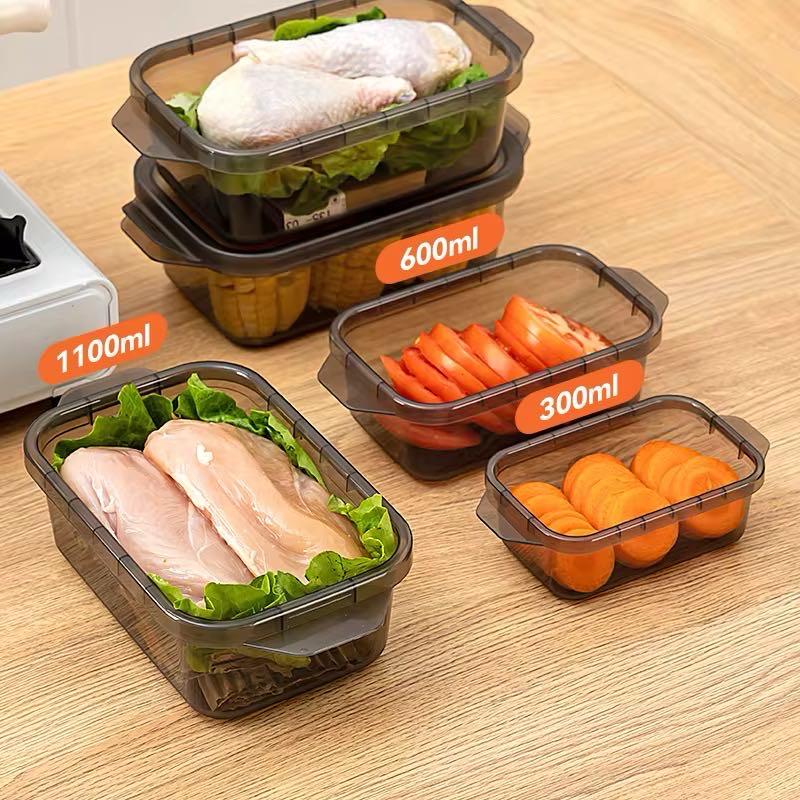 Stackable Three Airtight Food Storage Container Set