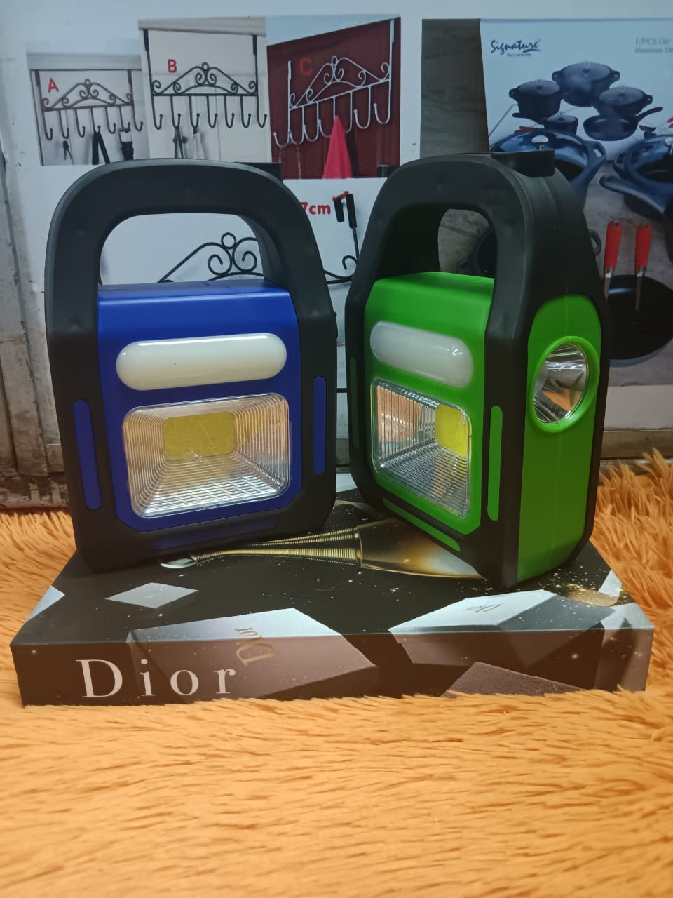 Solar rechargeable camping light