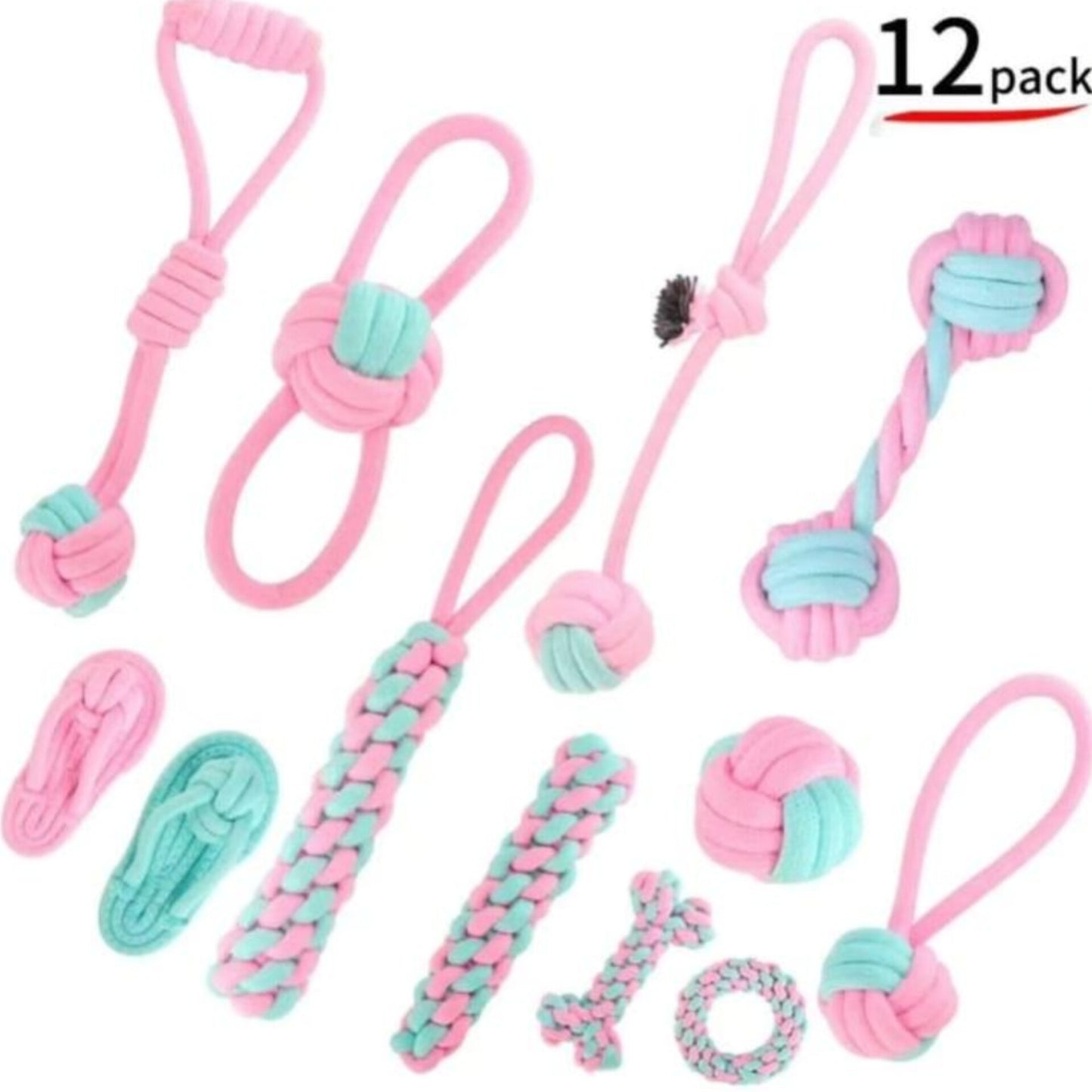 12pcs Dog Toys For Big Breeds