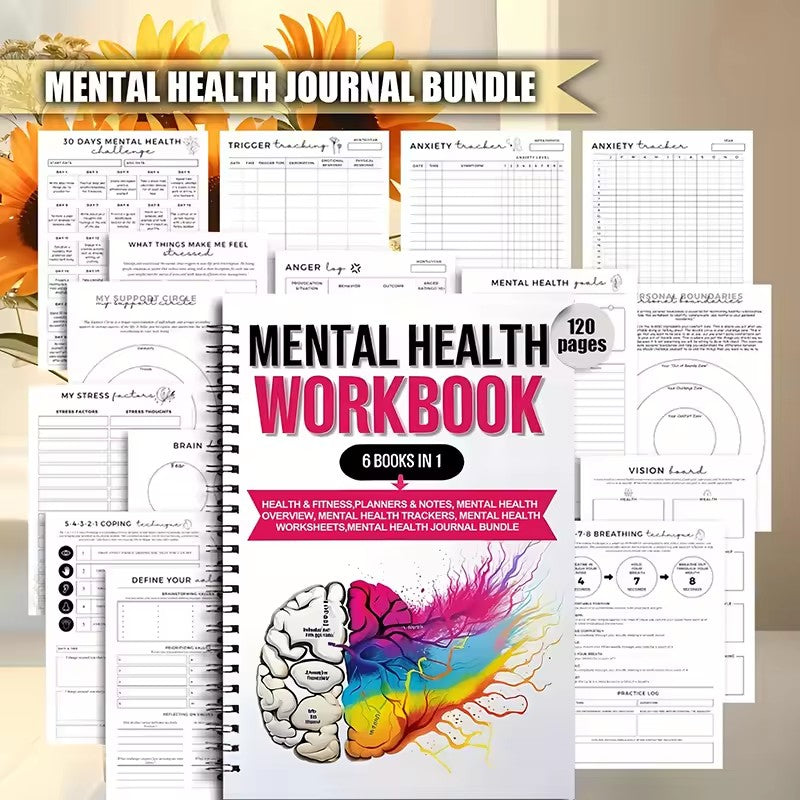 Mental health self-care notebook