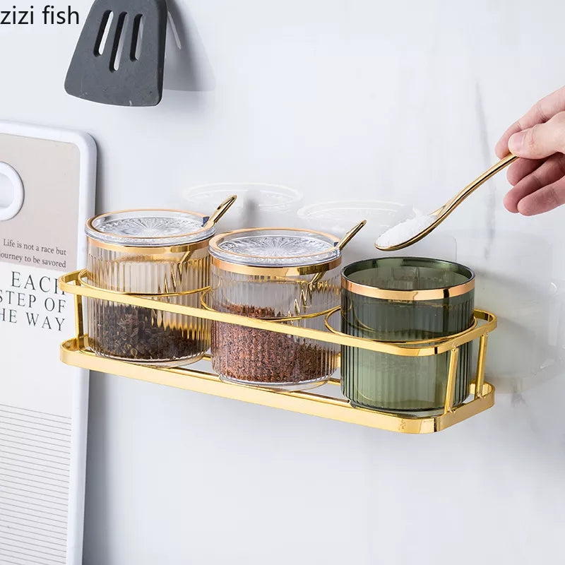 Acrylic seasoning cannisters set