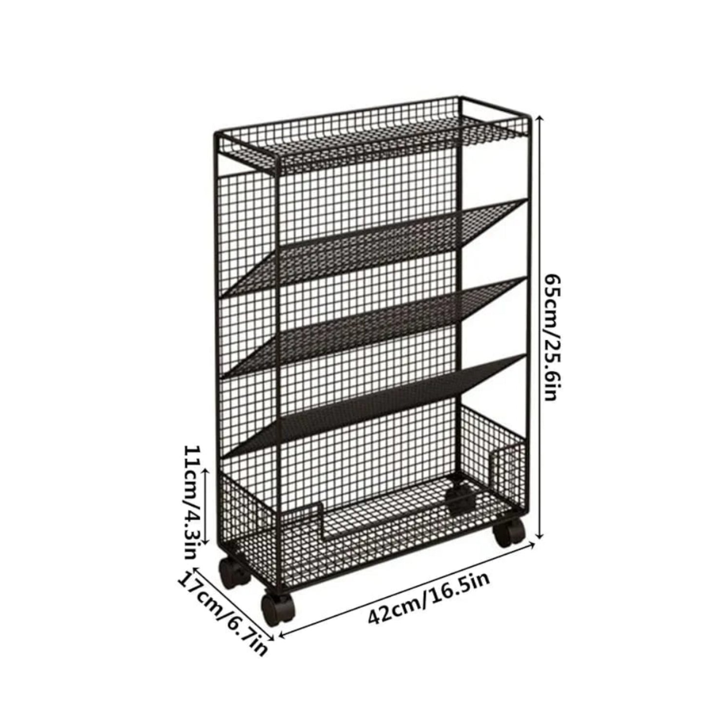 Multipurpose bookshelf with wheels Gha