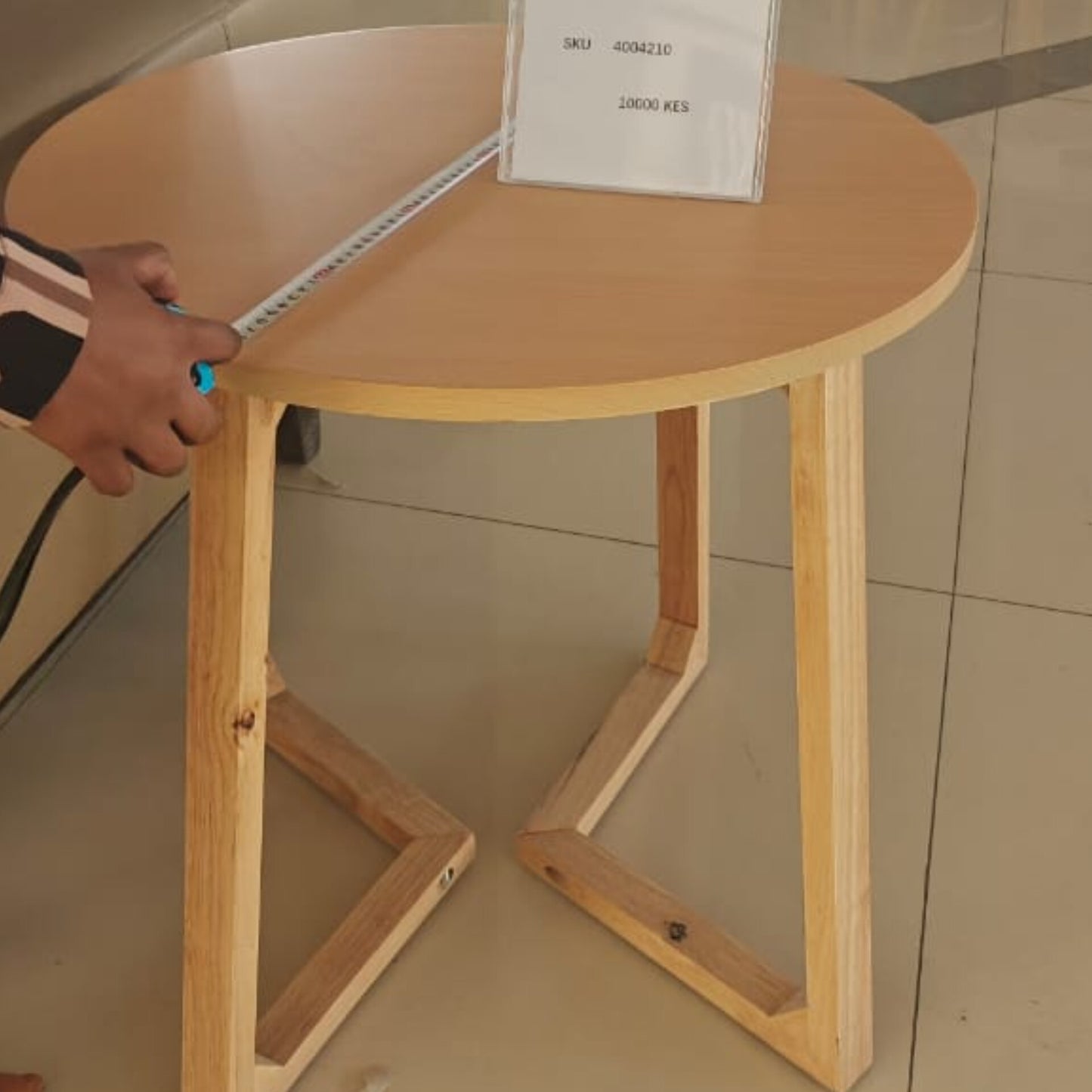 Round Wooden side table