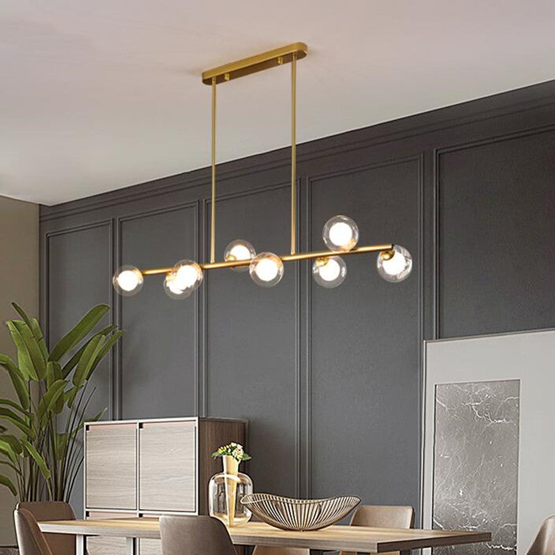 Horizontal Glass Bubble Pendant Light Chandelier