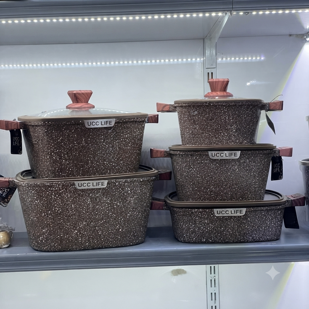 10Pc Square Cookware Set