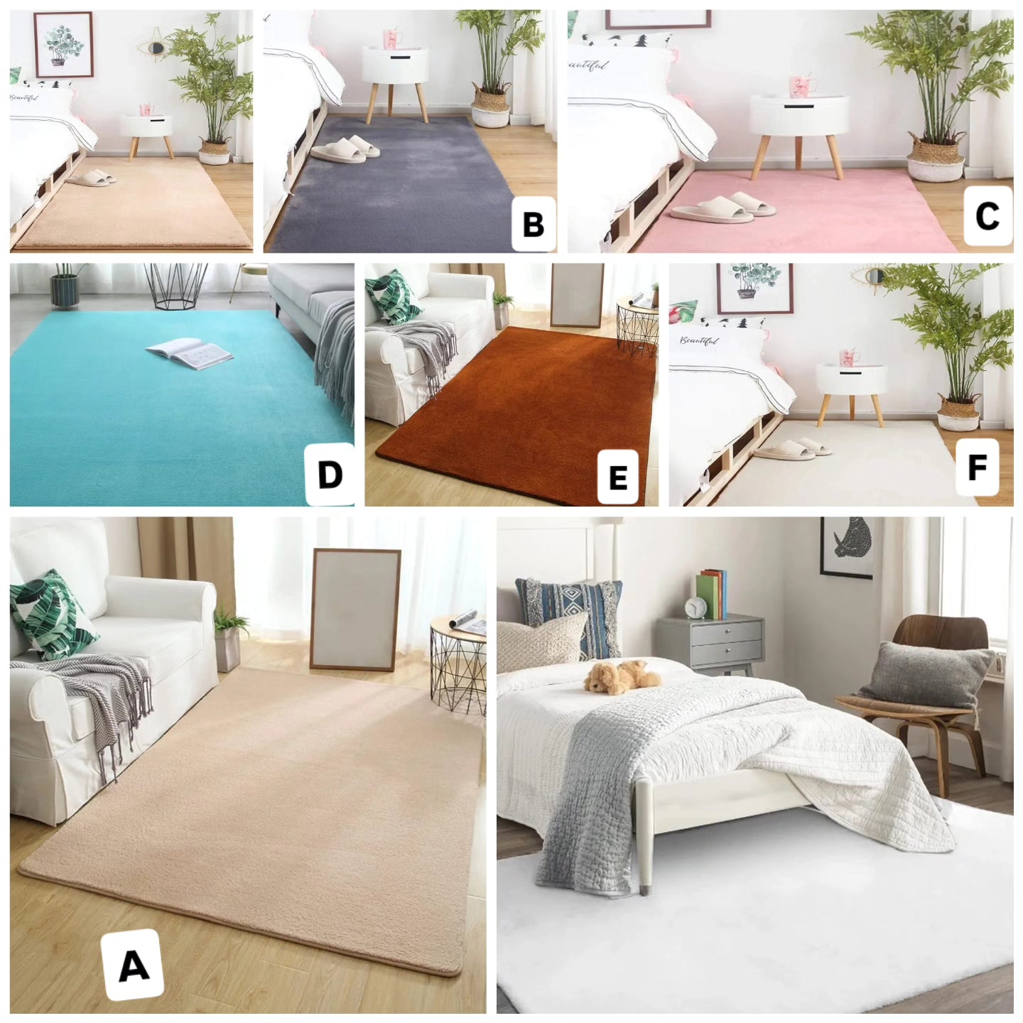 Rabbit Fur Carpet