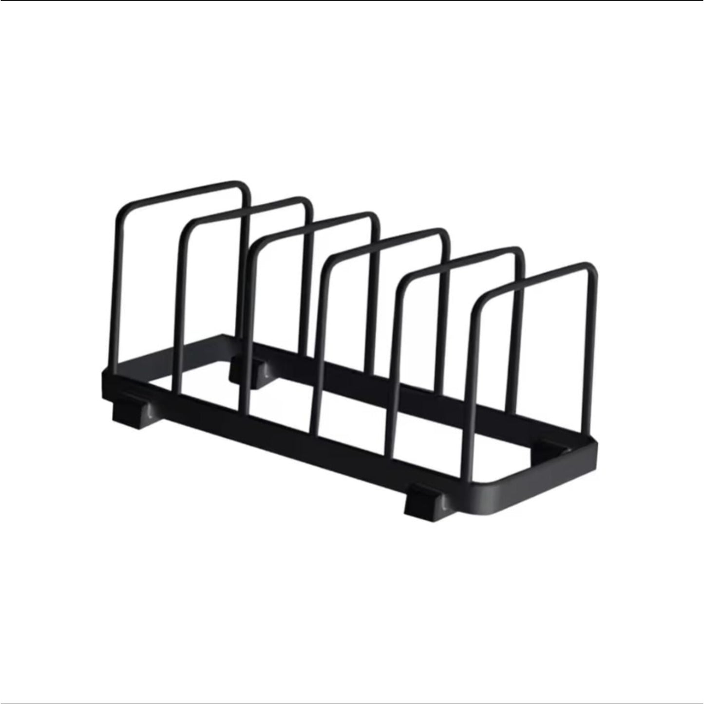 5 Slot Metallic Dish Rack and Plate Holder