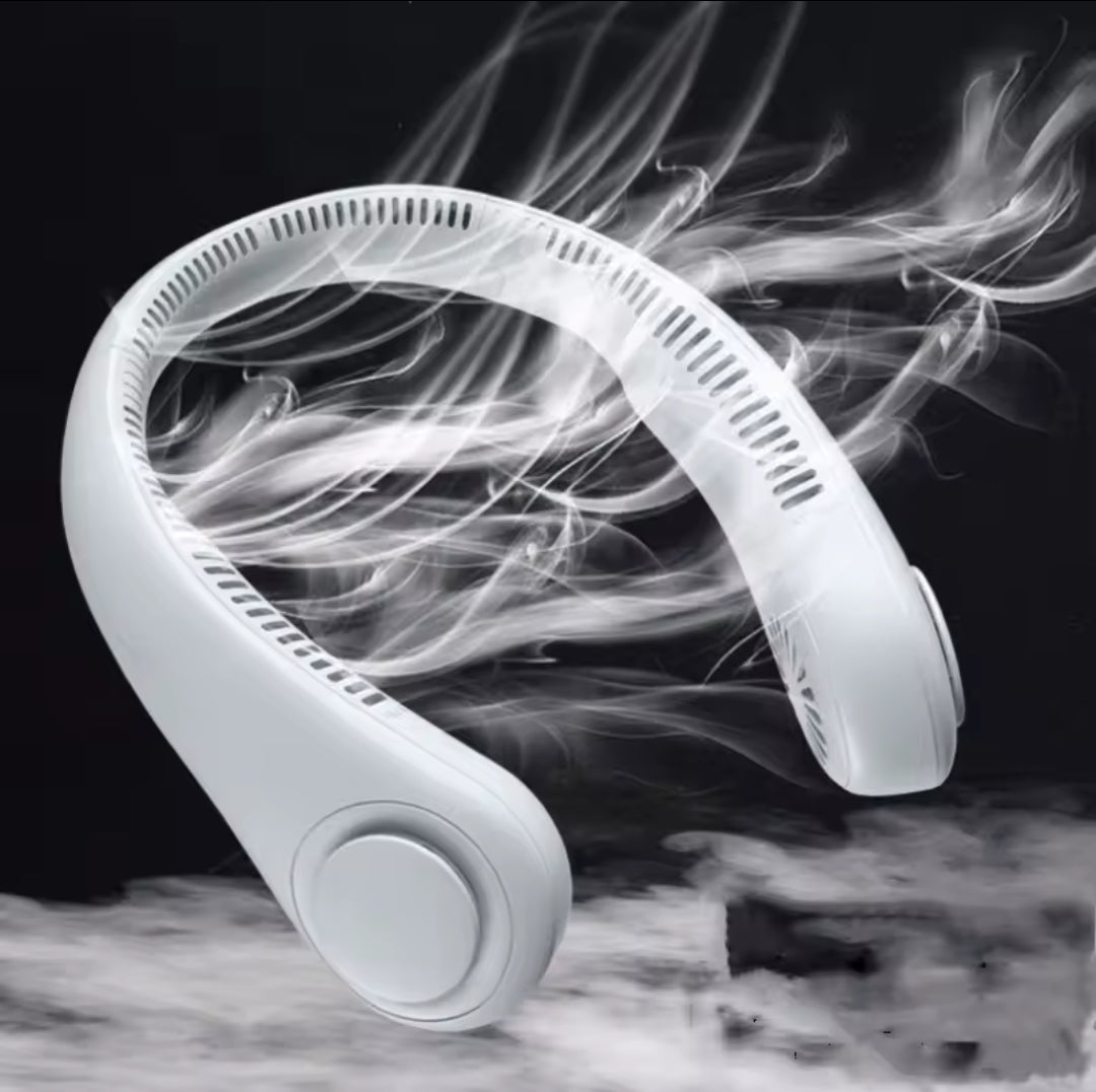 Portable Rechargeable Neck Fan for Hands Free Cooling