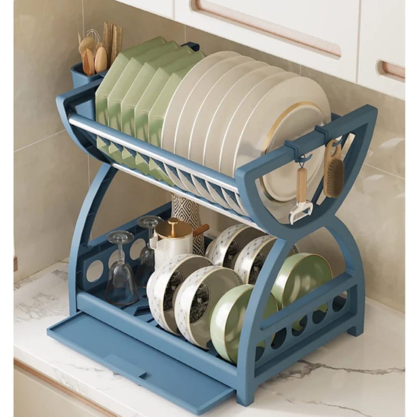 Double Layer Sink Dish Drying Rack Gha