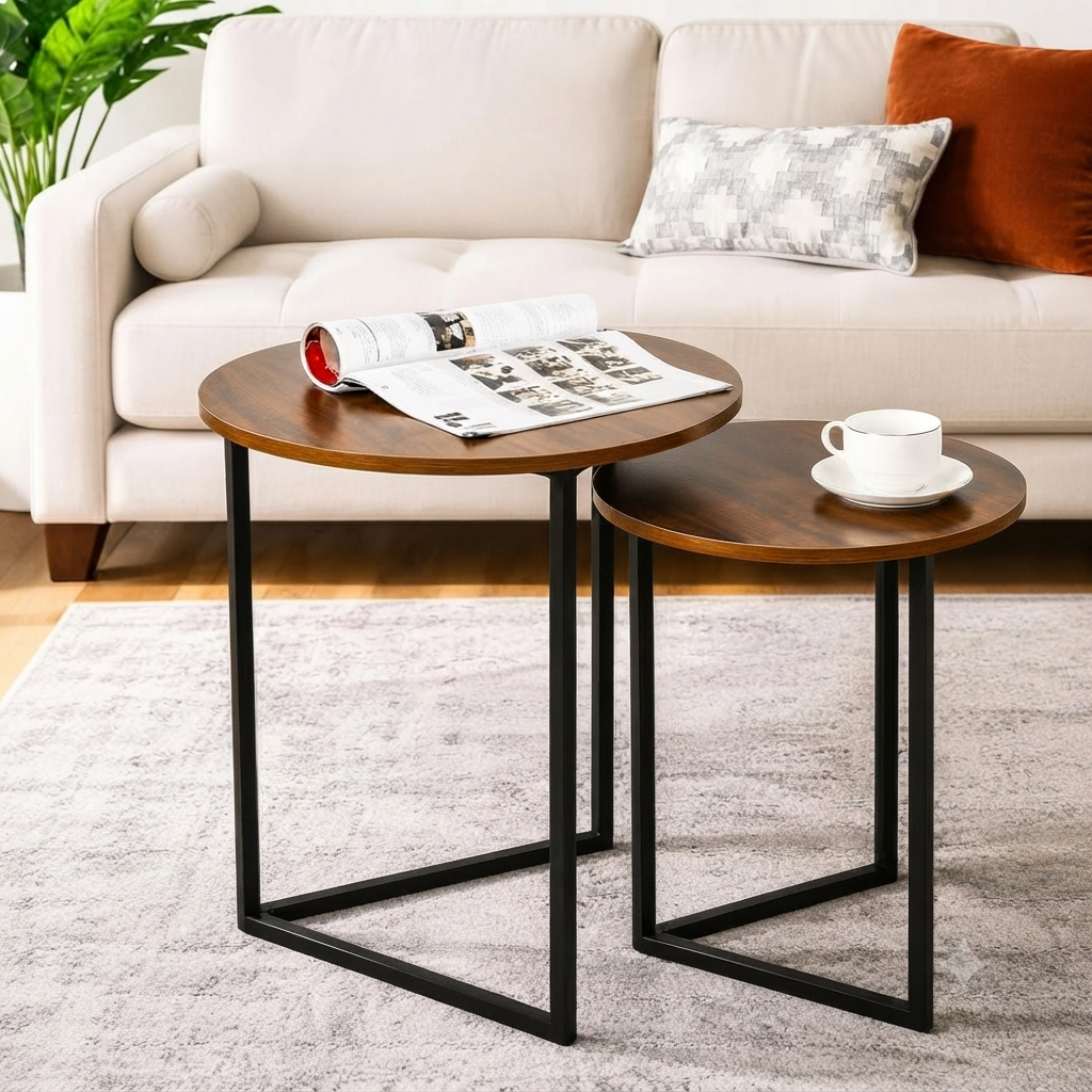 3Pc Round Nesting Tables