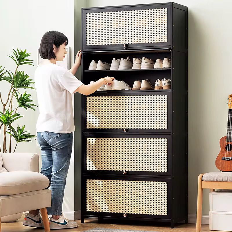 11 Layer Rattan Bamboo Shoe Rack and Storage Shelf Gha
