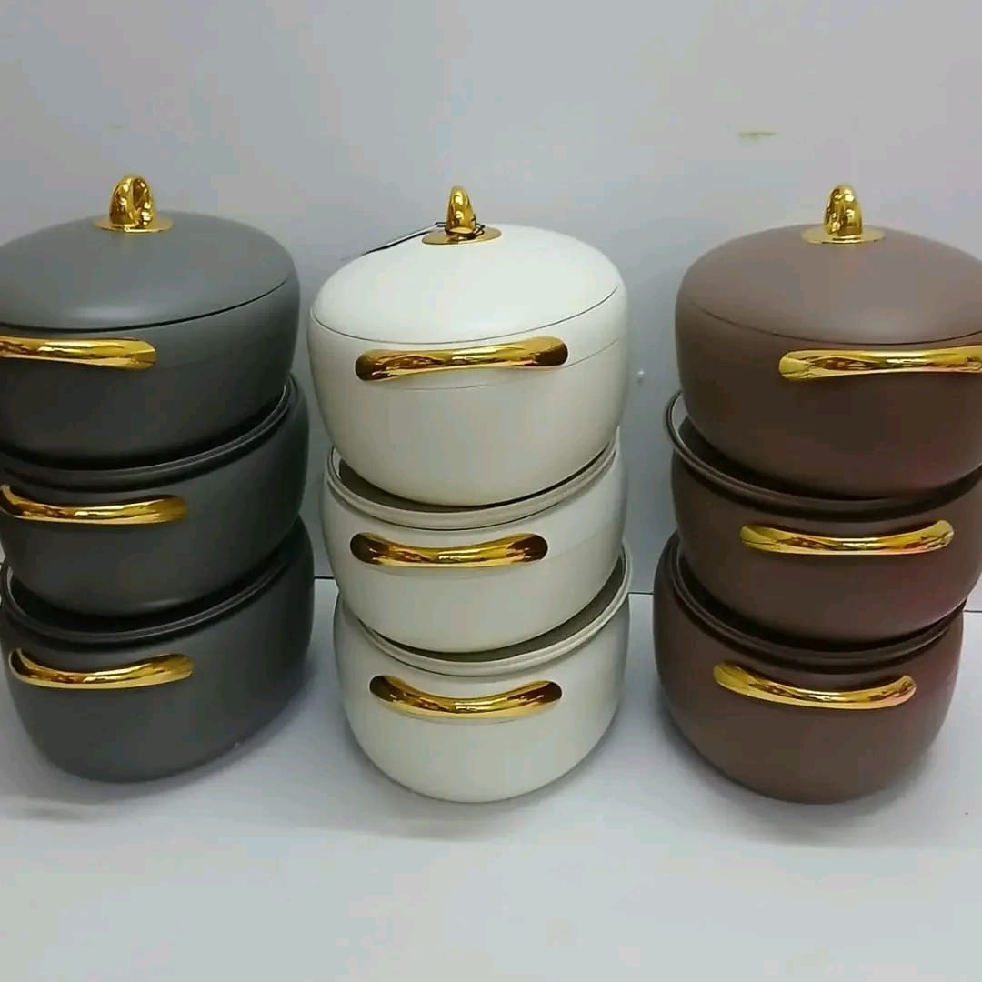 3Pc Insulated Hotpot Set