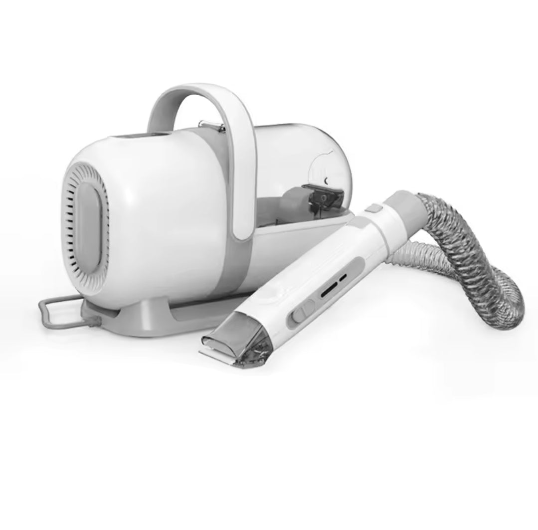 Low noise pet grooming vacuum kit