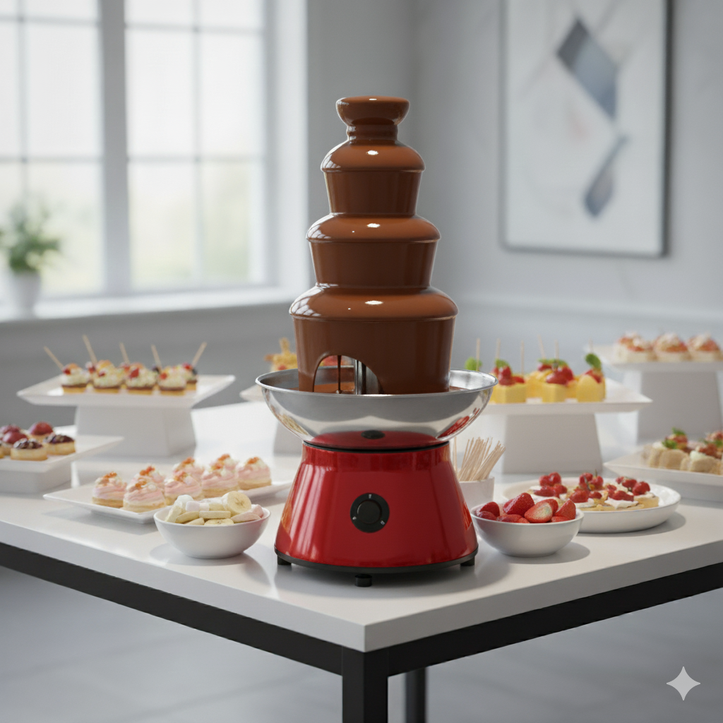 Commercial 5-Tier Electric Chocolate Fountain for Buffets and Events