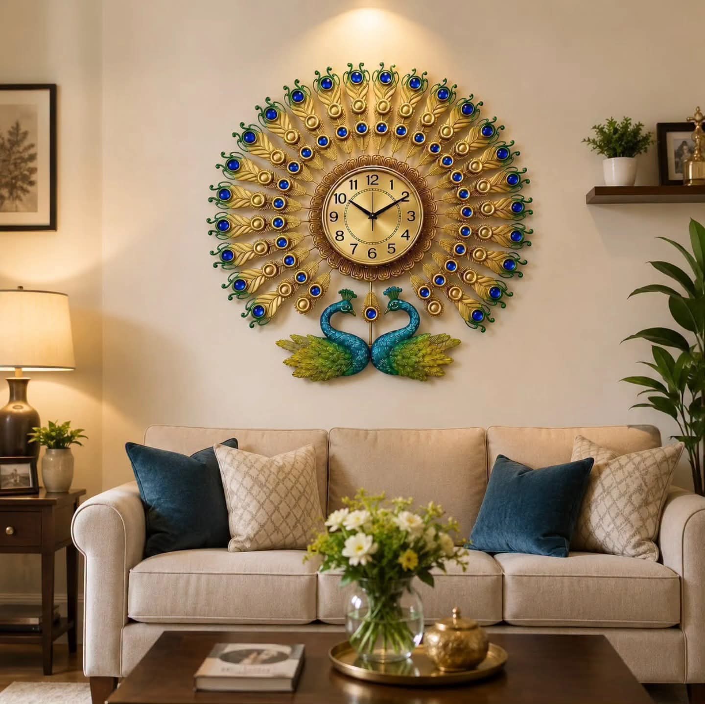Double Head Wall Clock 70 cm