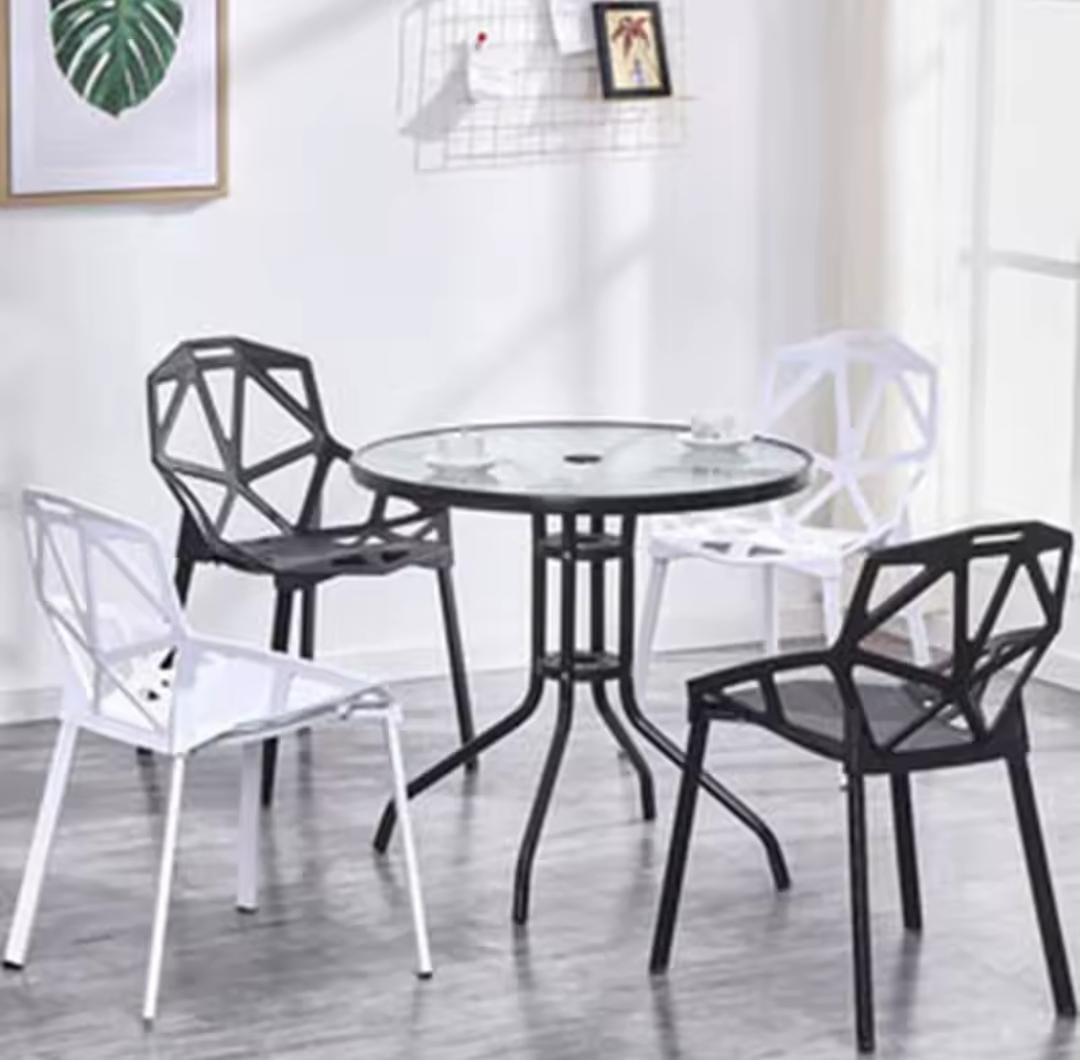 Modern plastic chairs