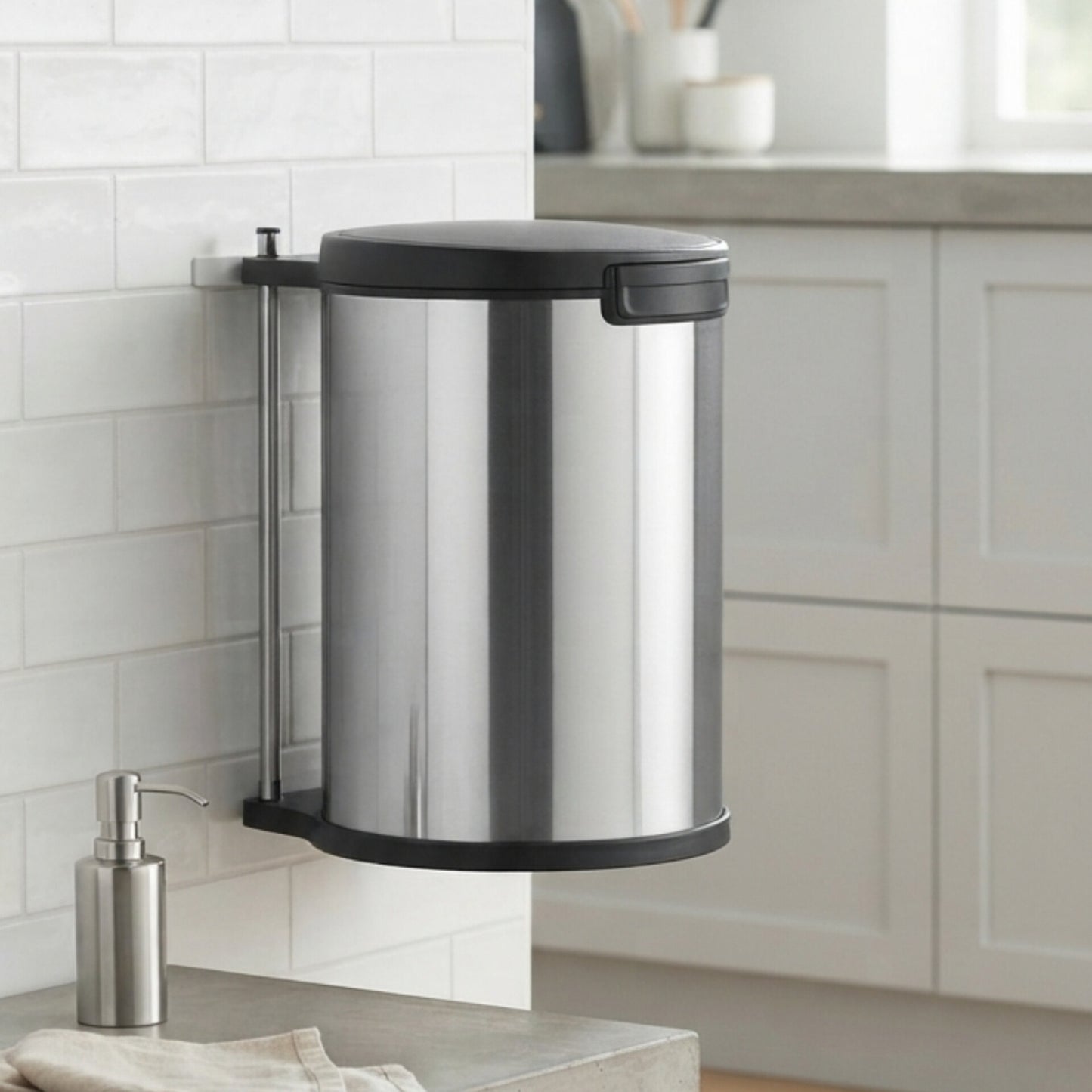 Brabantia 15 Litre Built In Bin - Steel 21071/418181