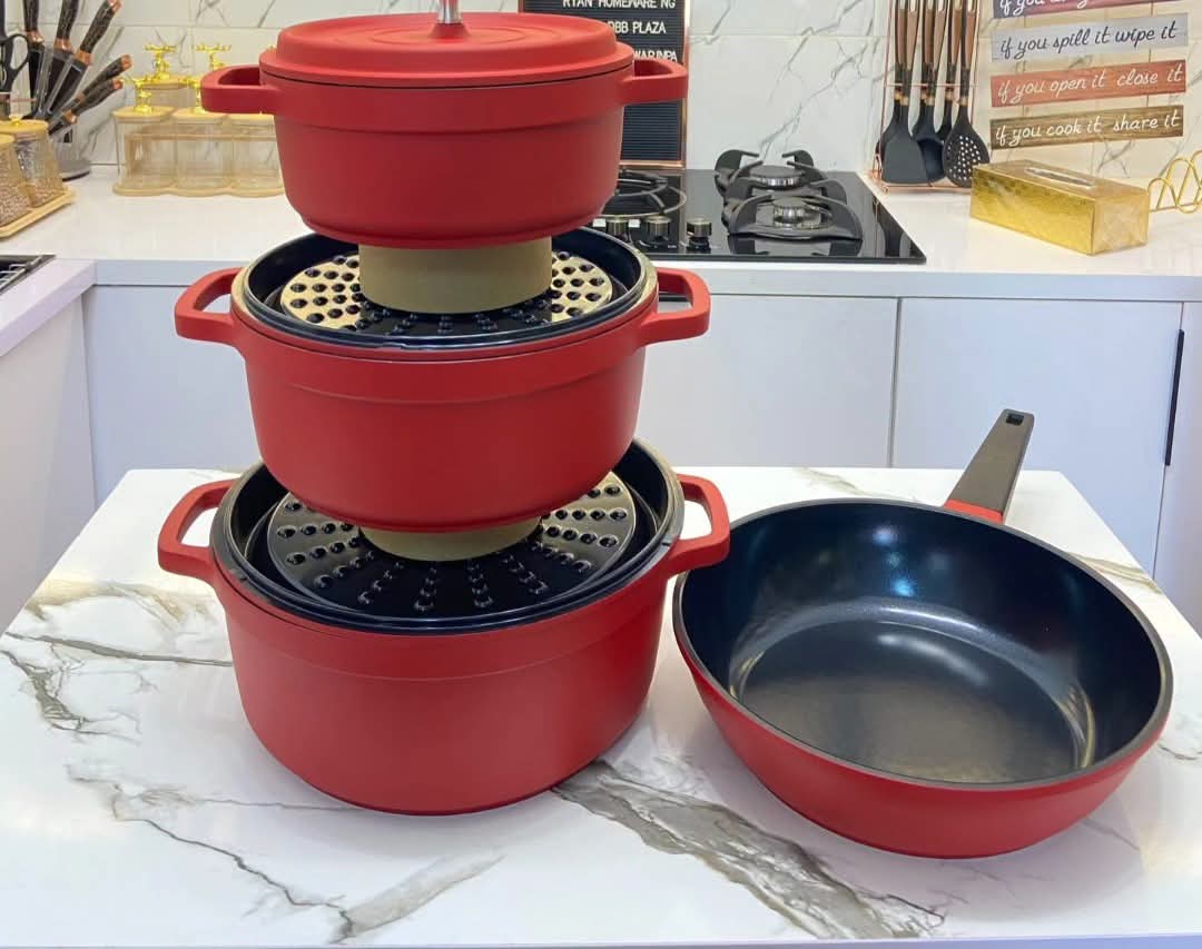 7 Piece Aluminium Ceramic Cookware Set