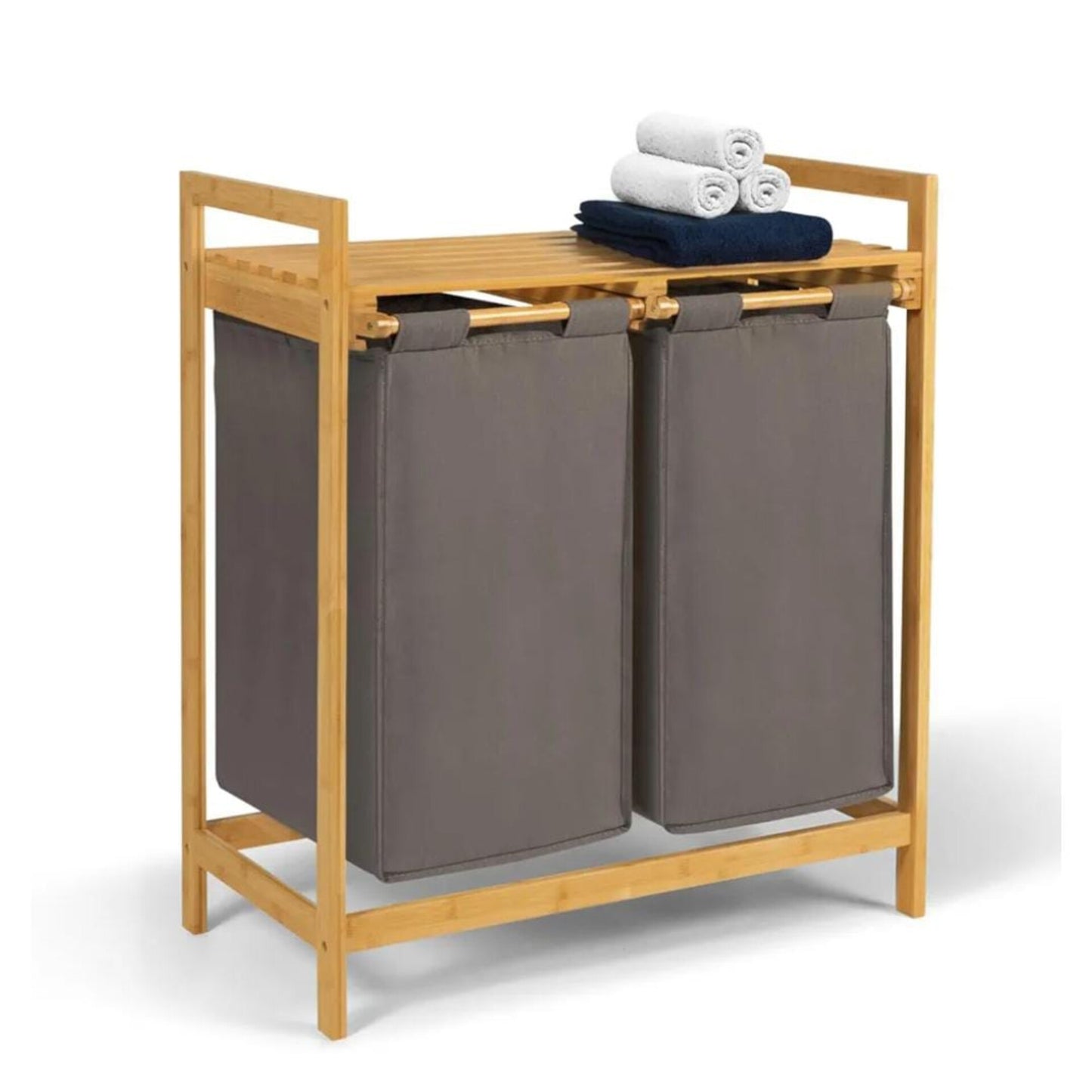 Bamboo laundry basket