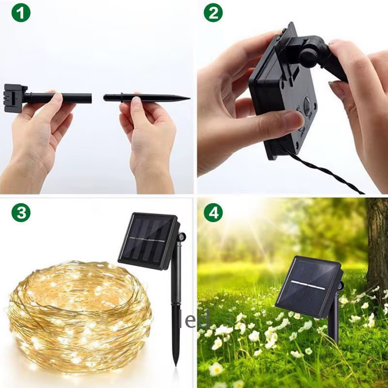 32M 300 LED Solar Fairy String Light Set Gha
