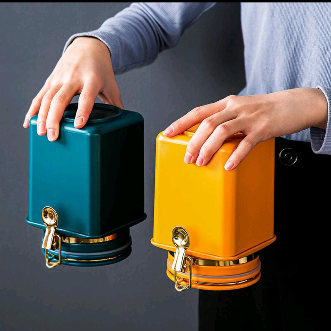 1.1L Airtight Coffee Storage Canister with Sealed Lid