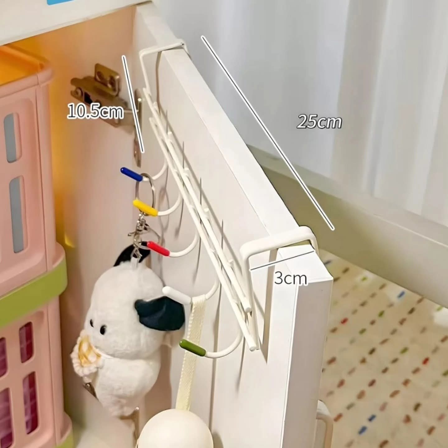 Over the door hook rack