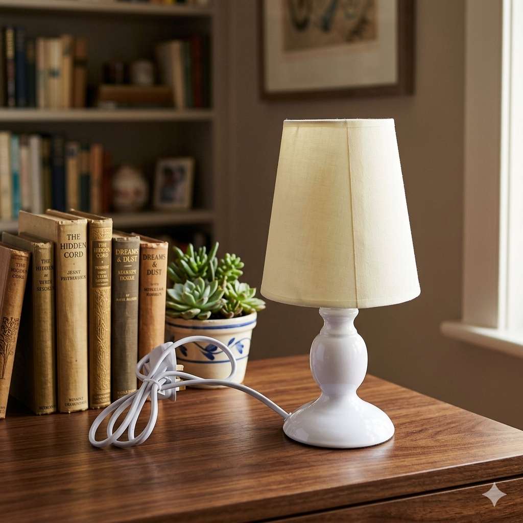White Bedside Lamp