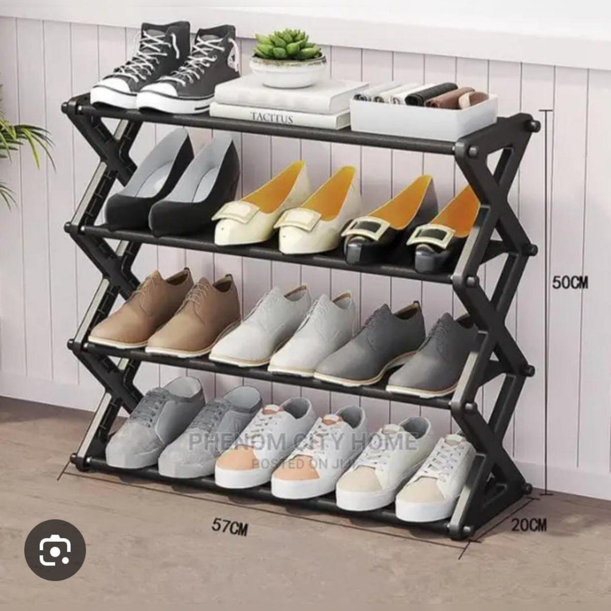 Simple Foldable Multifunctional Shoe Rack