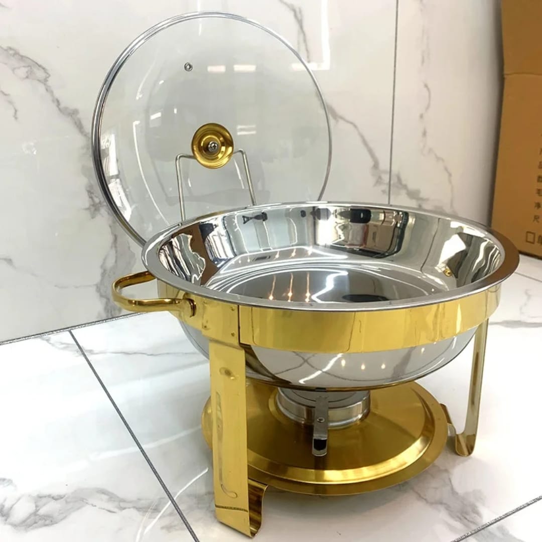 5L Round Stainless Chaffing Dishes Food Warmers