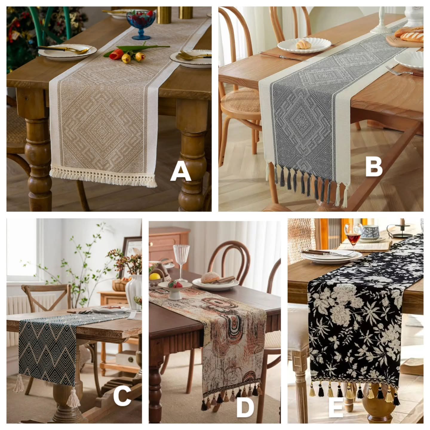 Assorted Woven Table Runners