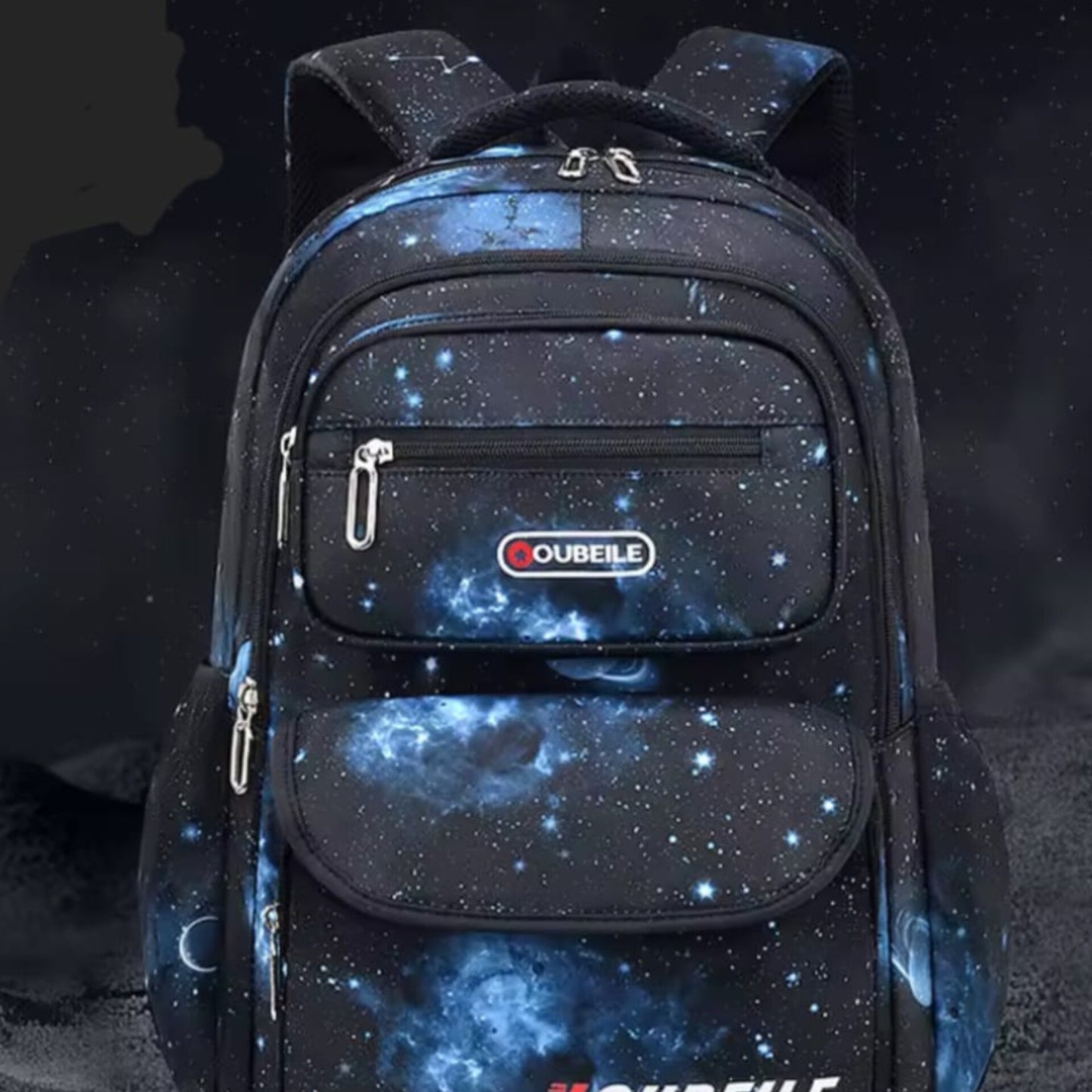Black Kids School Bag Backpack