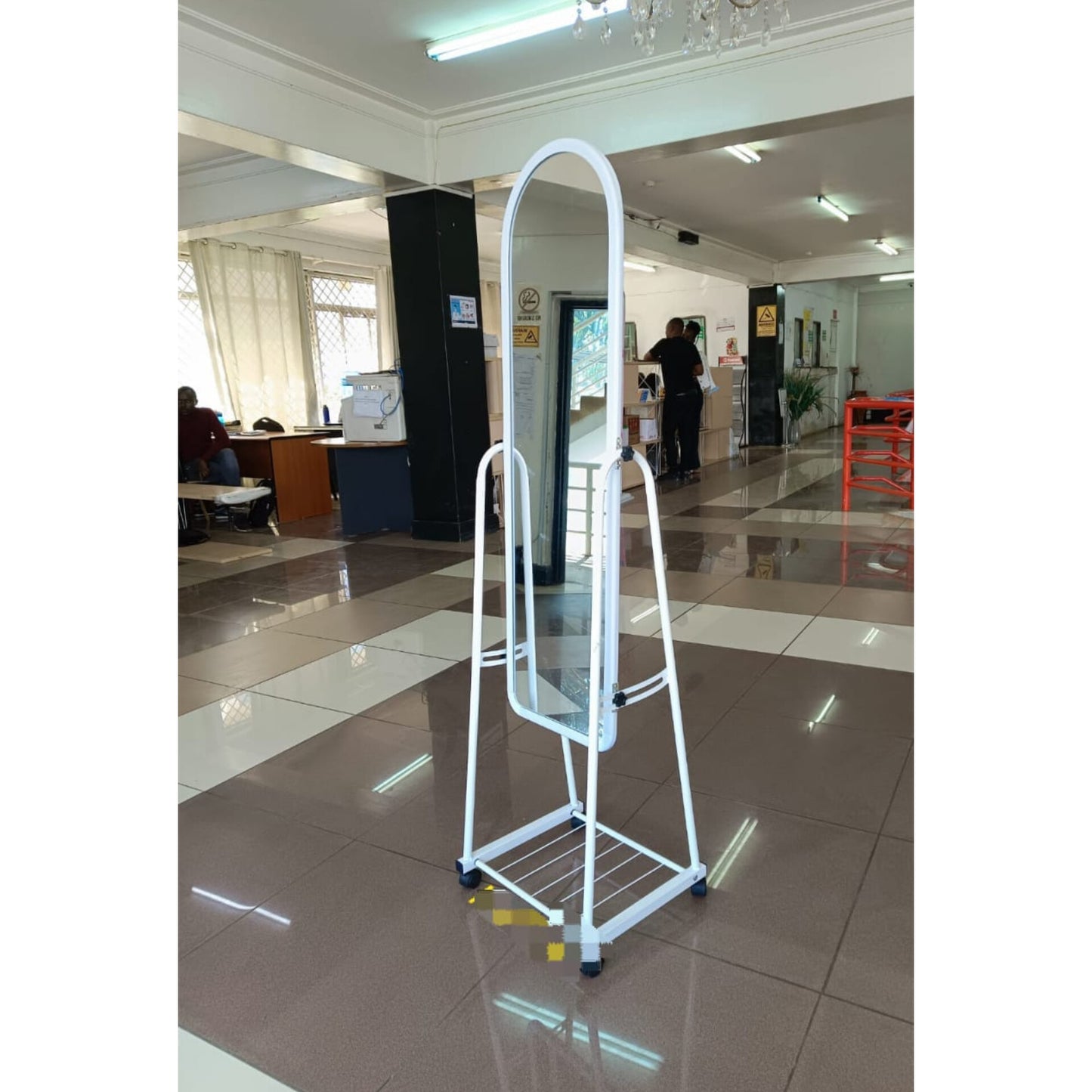 Metal Framed Full Body Length Rolling Mirror