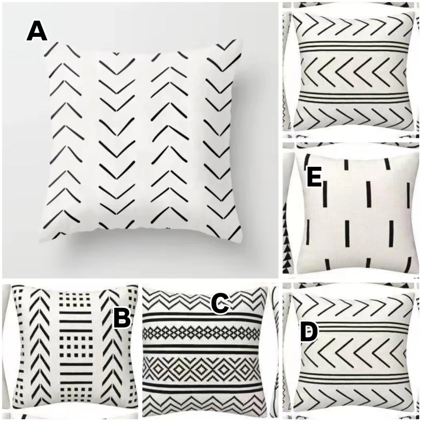 Abstract pillow covers