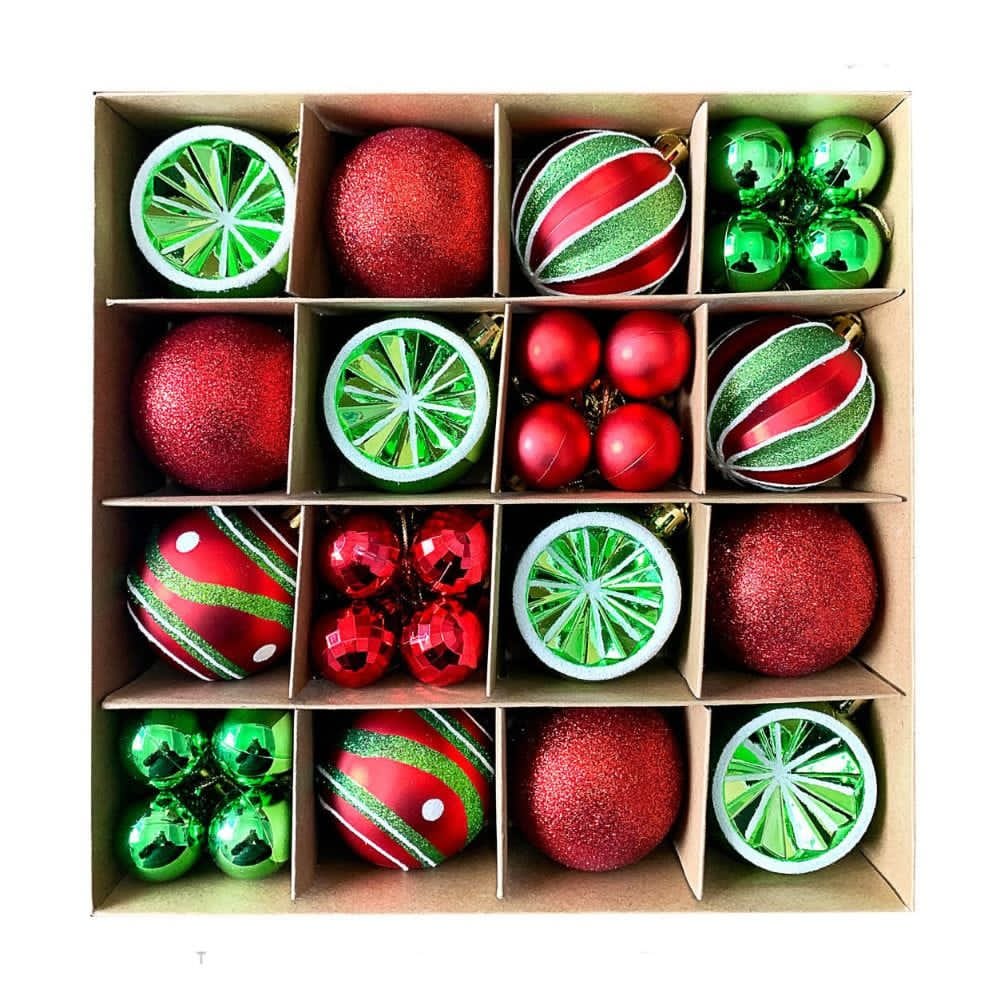 44 Pcs Christmas Decor Balls