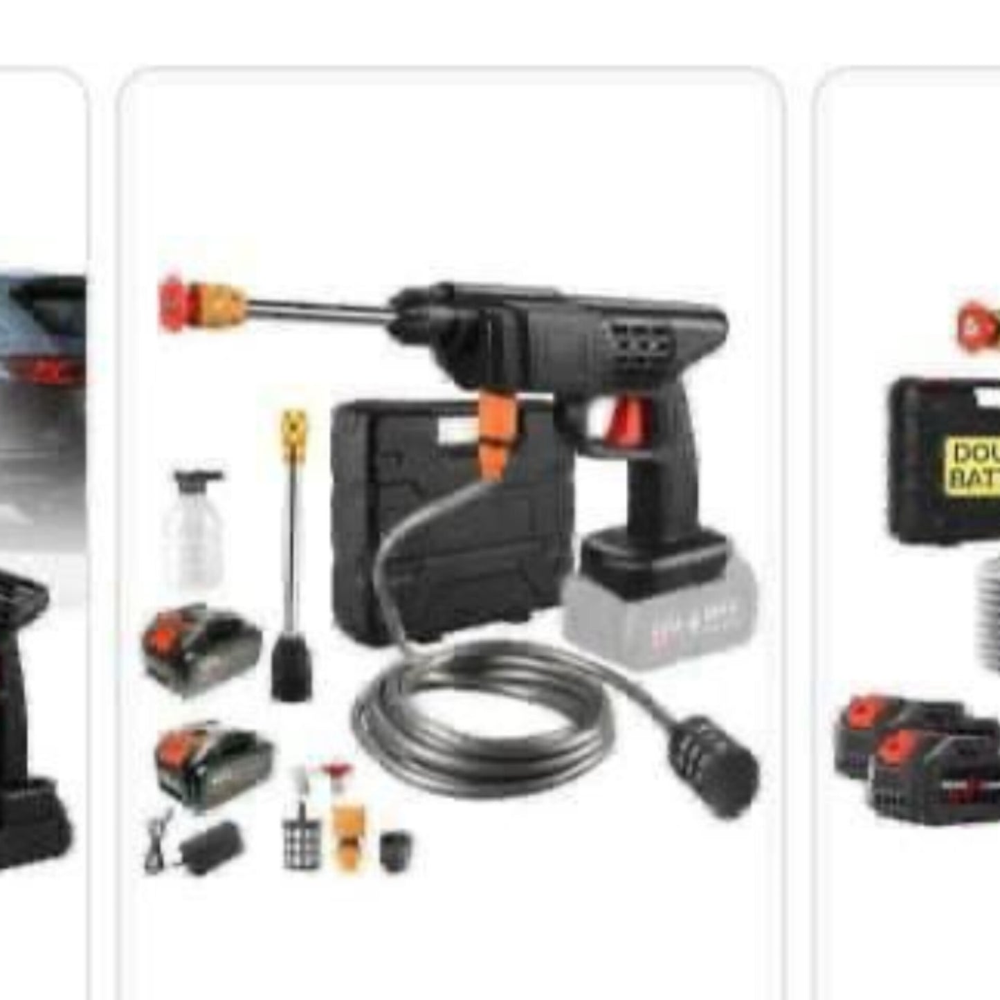 Wireless Portable Car Wash Spray Gun with Dual Lithium Batteries