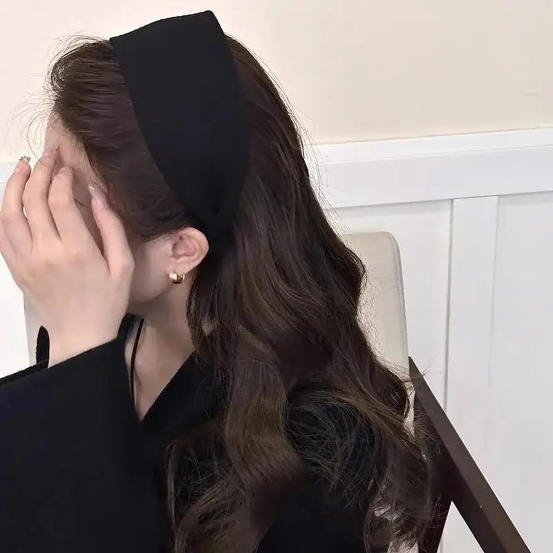 Ribbed elastic hair band ponytail holders