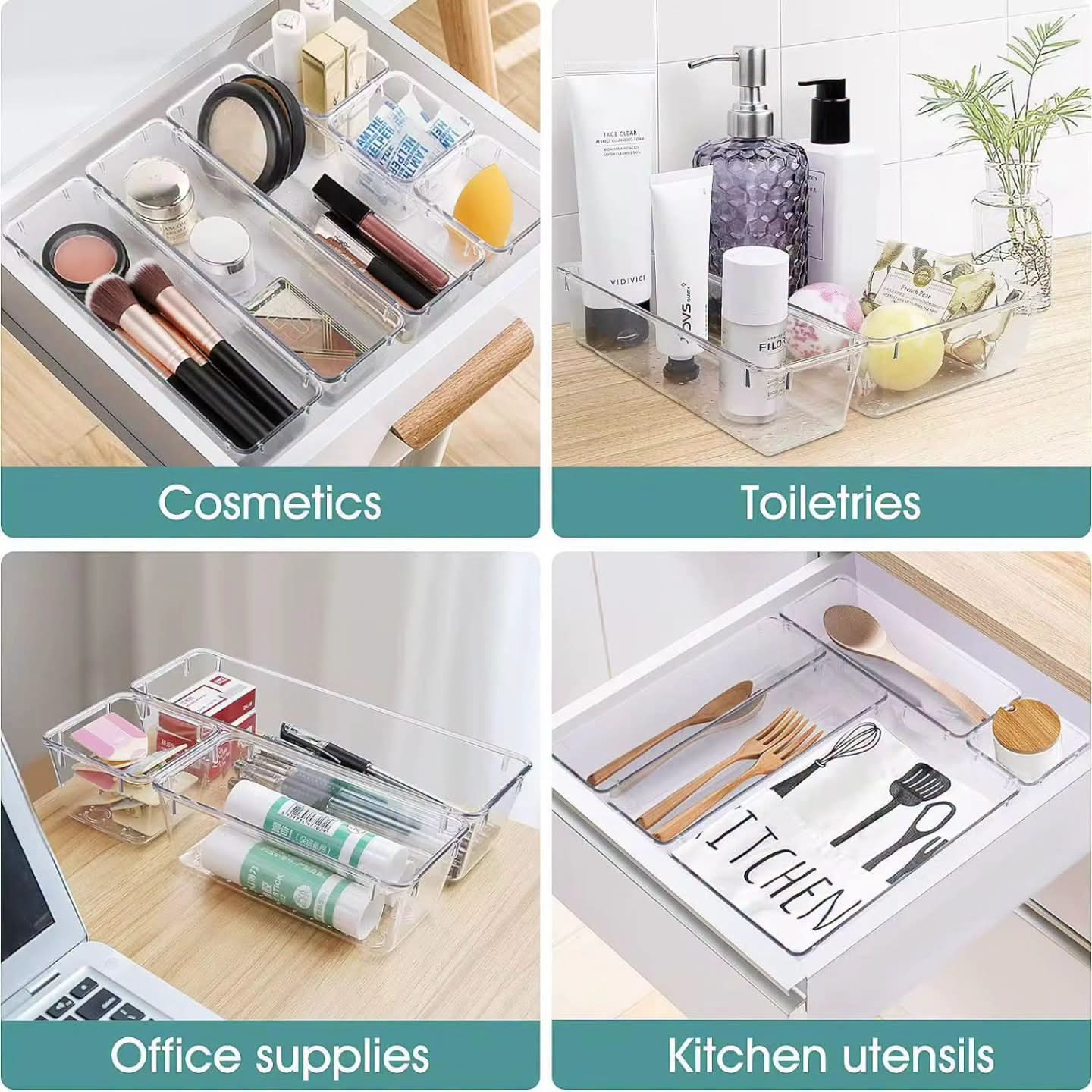 28pcs Set Drawer Organizer